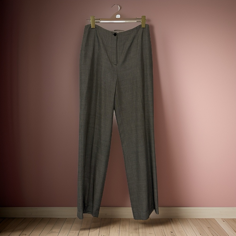 Ann Taylor Loft pintucked wide leg trouser size 6
